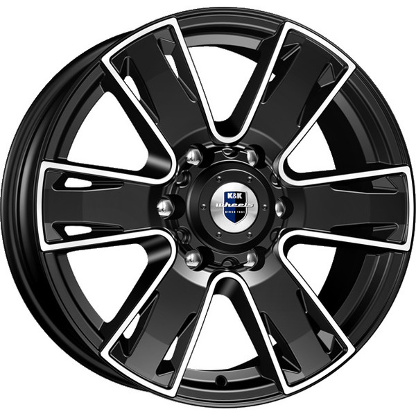Диски КиК КиК СЕВЕННА 7,0x17 6x139.7 106,1 30 алмаз черный