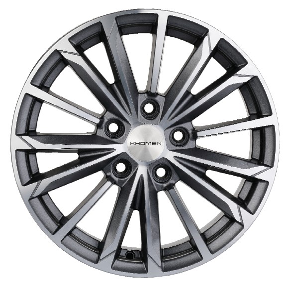 Диски KHOMEN KHW1611_(16_ZV_Mazda_3/ix35) 6,5xR16 5x114,3 67,1 45 GRAY-FP