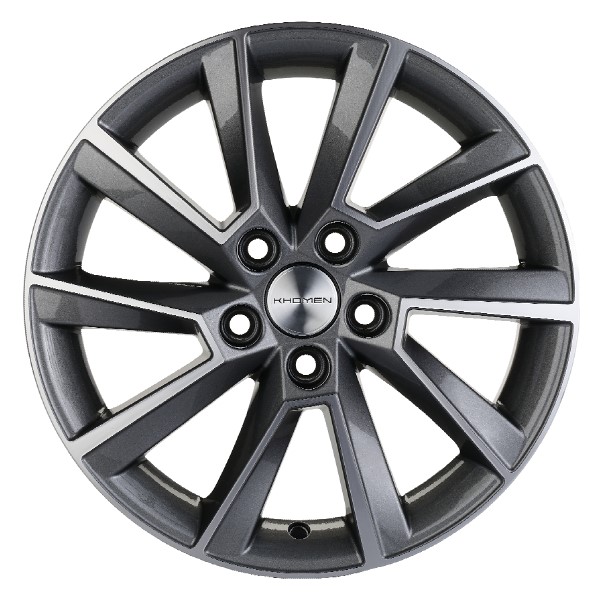 Диски KHOMEN KHW1604_(16_ZV_Fabia/Polo) 6,0xR16 5x100 57,1 45 GRAY-FP