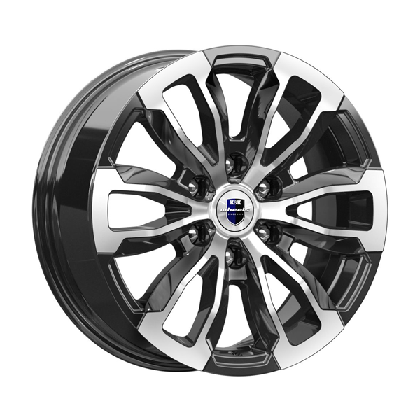 Диски КиК КиК МЕКОНГ 7,5xR18 6x139,7 100,1 36 алмаз_черный