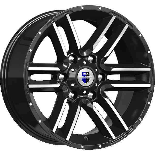 Диски КиК КиК АЛГАМА 8,0x17 6x139.7 106,1 -20 алмаз черный