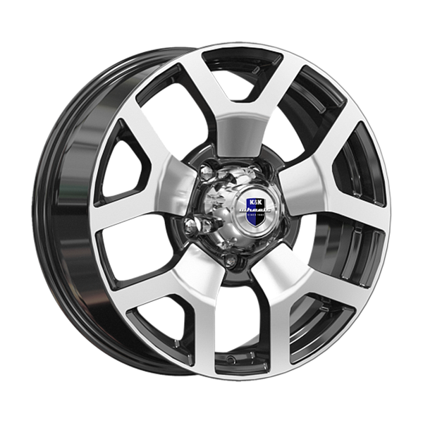 Диски КиК КиК Намиб 7,0xR18 5x139,7 108,5 35 алмаз_черный