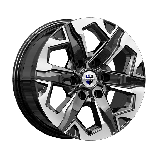 Диски КиК КиК ТЕЙТ 7,5xR17 6x114,3 67,1 39 алмаз_черный