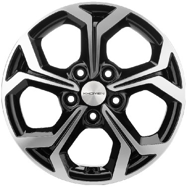 Диски KHOMEN KHW1606_(16_ASX) 6,5xR16 5x114,3 67,1 46 BLACK-FP