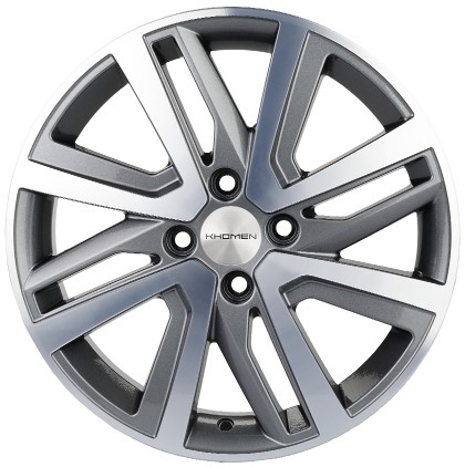 Диски KHOMEN KHW1609_(16_Vesta/Largus) 6,0xR16 4x100 60,1 50 GRAY-FP