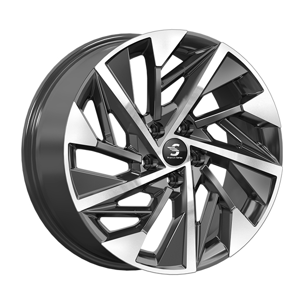 Диски КИК_PremiumSeries КИК_PremiumSeries КР-009 7,5xR18 5x108 60,1 47 Diamond_black_gris