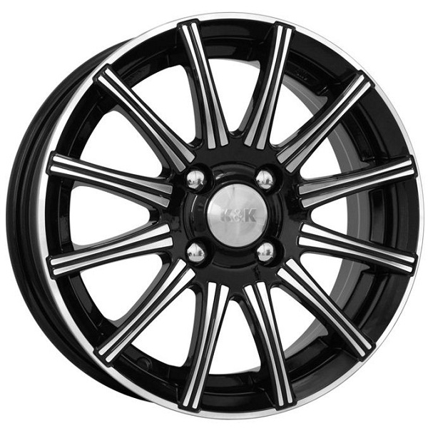 Диски КиК КиК СИЕСТА 5,5xR14 5x100 67,1 35 алмаз_черный